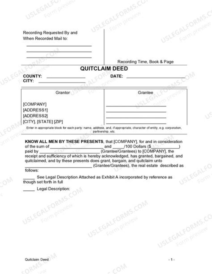 Are quitclaim deeds reported to IRS?