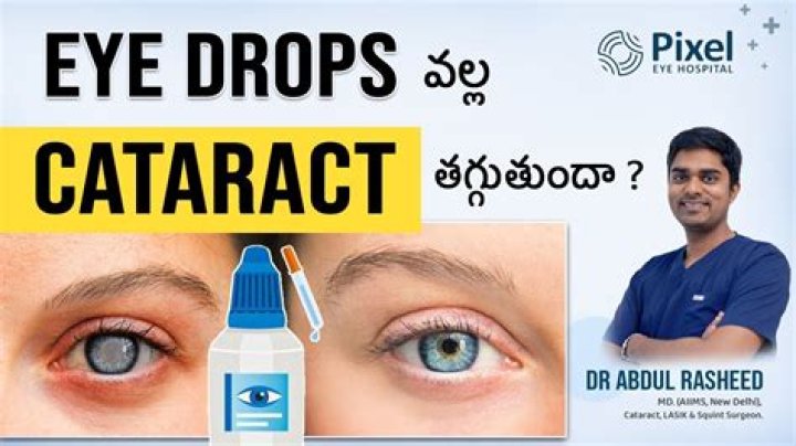 Are there eye drops that dissolve cataracts?