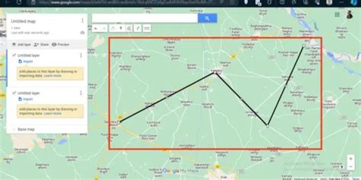 Can I draw my own route on Google Maps?