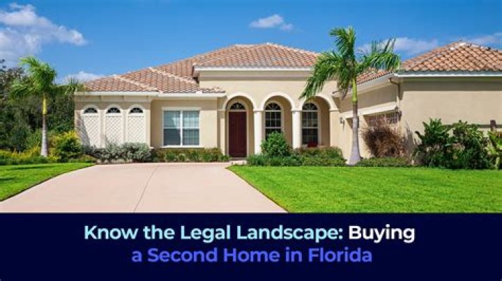Can you buy a second home in Florida?