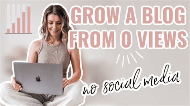 Can you start a blog without social media?