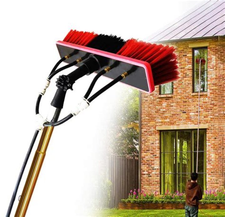 Can you use a wire brush to clean roof tiles?