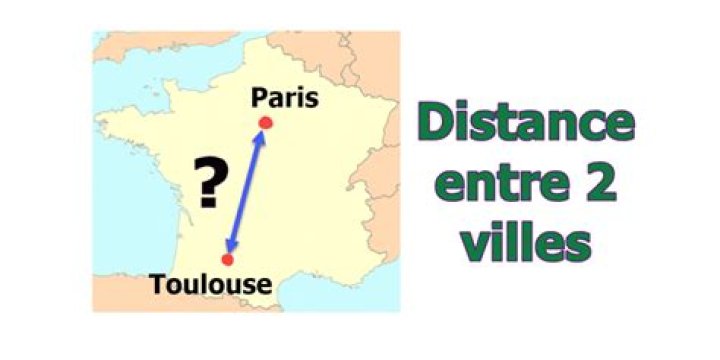 Comment calculer la distance entre deux villes?