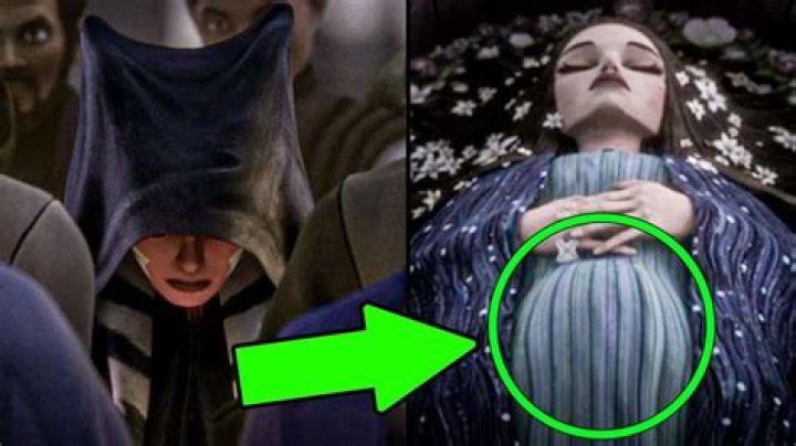 Did they make Padme look pregnant at her funeral?