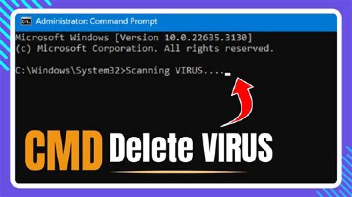 How can I delete virus using cmd?
