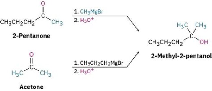 How can you tell the difference between 2-pentanone and 3-pentanone?