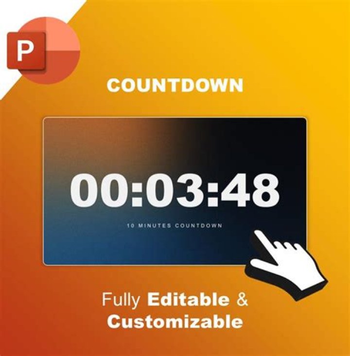 How do I add a countdown timer to my slide?