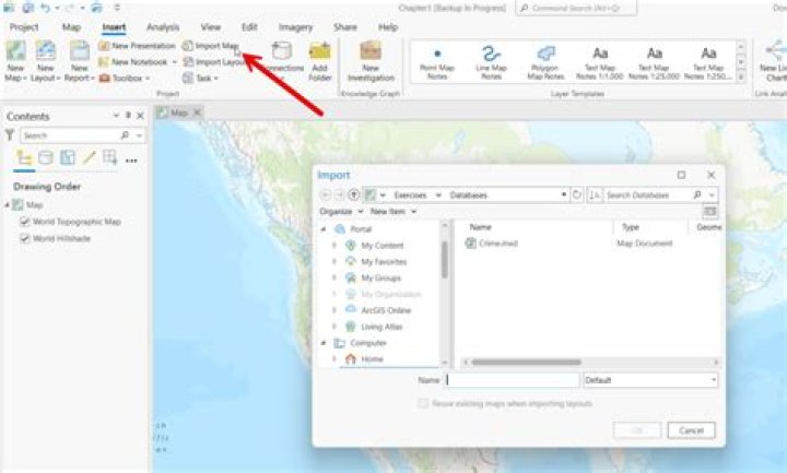 How do I add a title to an ArcMap?