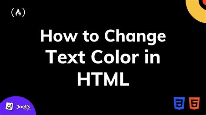 How do I change font color in HTML?