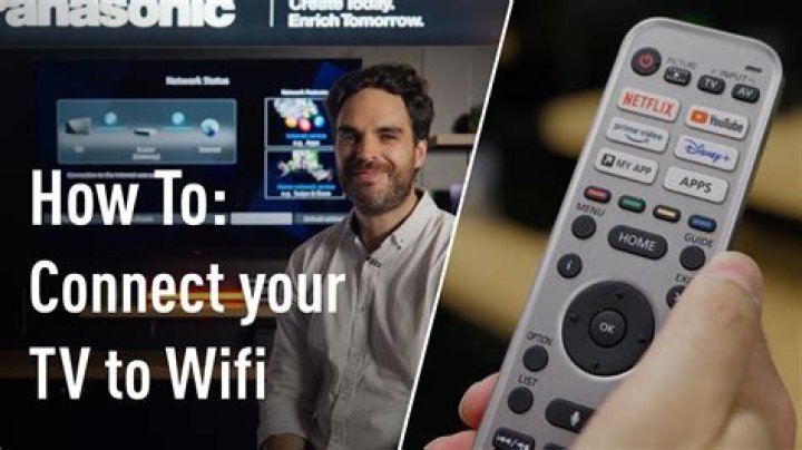 How do I connect my Panasonic TV to the network?