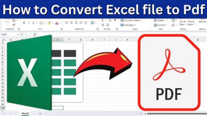 How do I convert a PDF file to an Excel file?