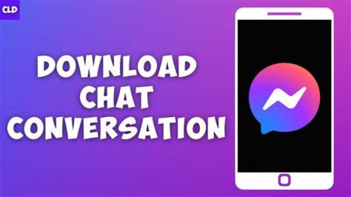 How do I download a Facebook chat conversation?
