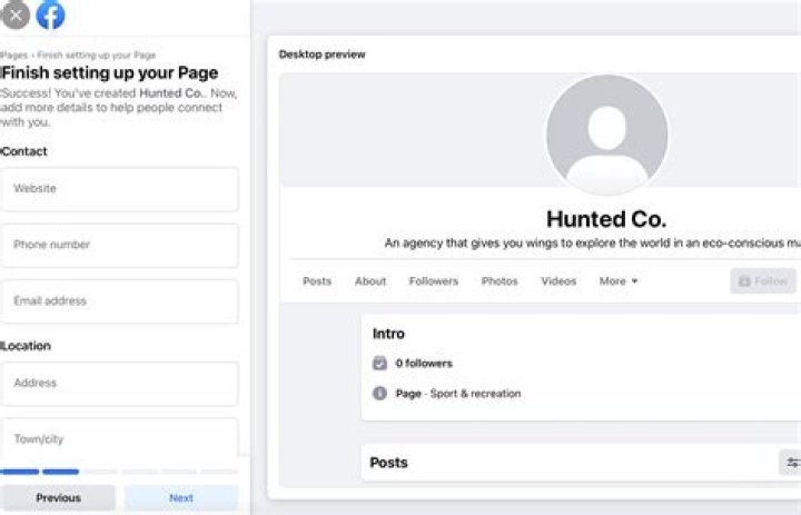 How do I edit my Facebook business page?
