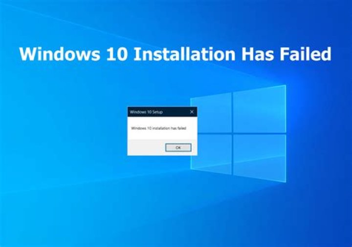 How do I fix a failed Windows 10 installation?