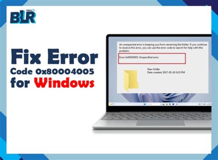How do I fix error code 0x80004005?
