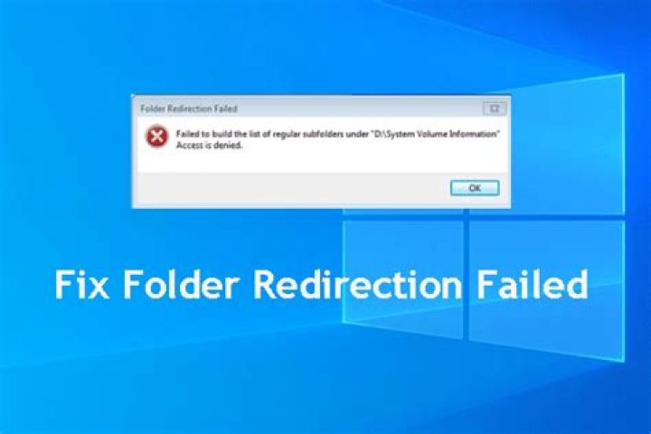 How do I fix folder redirection?