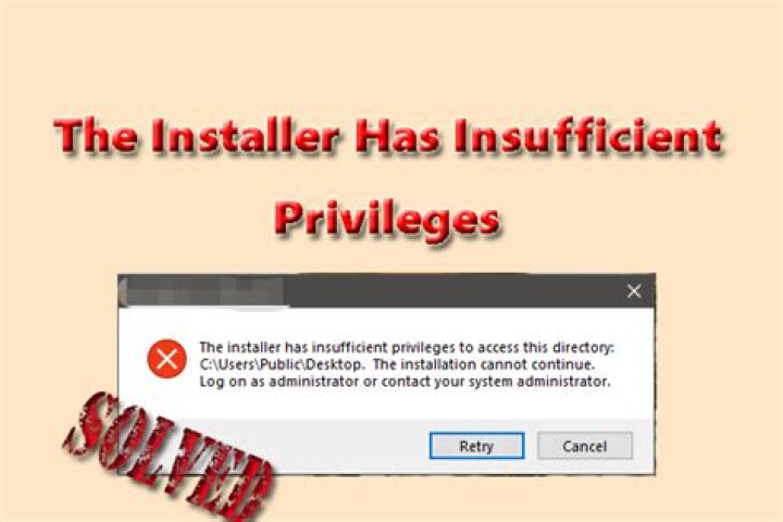 How do I fix iTunes installation insufficient privileges error?