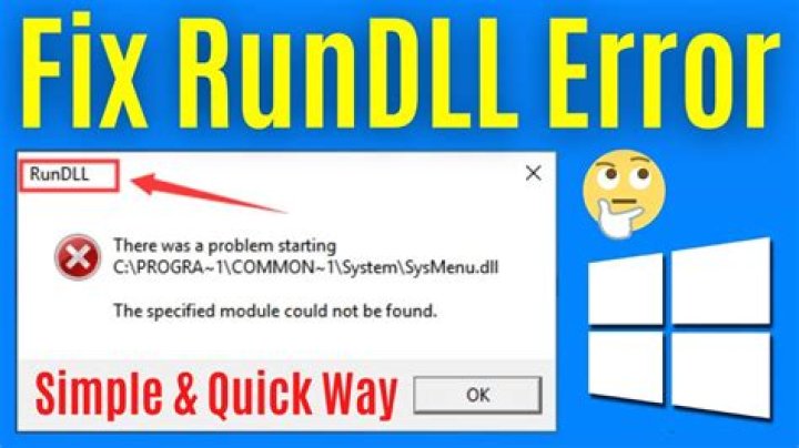 How do I fix Rundll32 exe error?