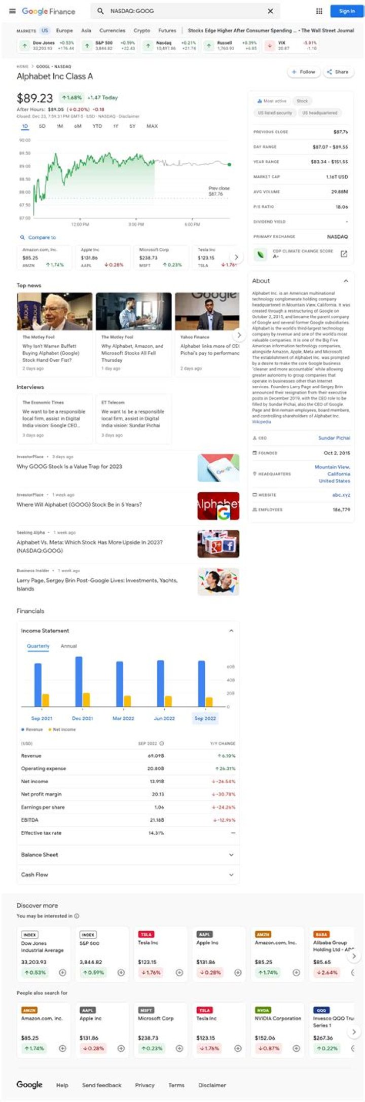 How do I get data from Google Finance API?