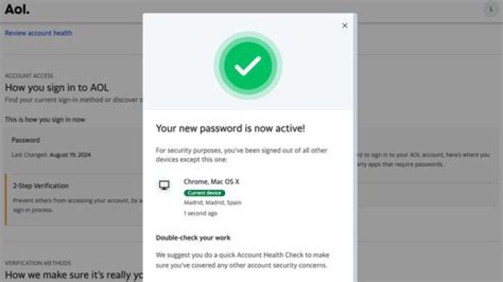 How do I get my forgotten AOL password?