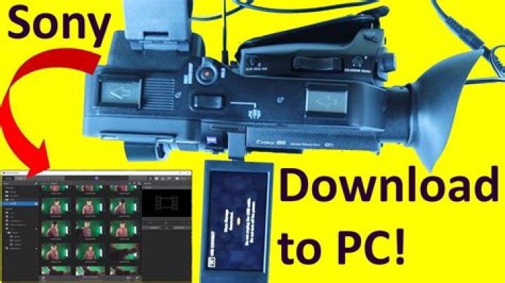 How do I import video from Sony Handycam to Windows 10?