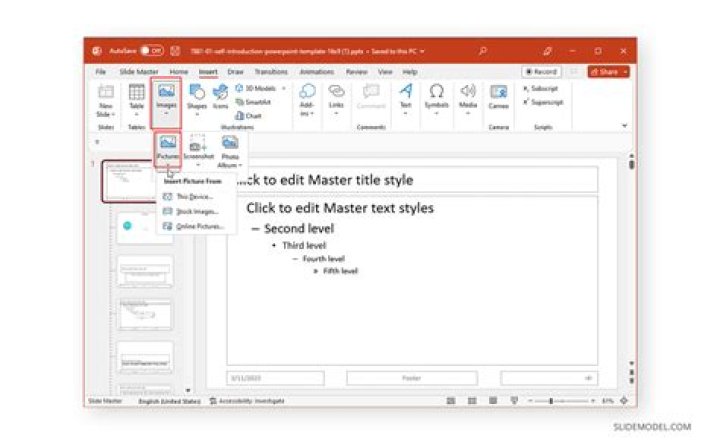 How do I insert a watermark in PowerPoint 2003?