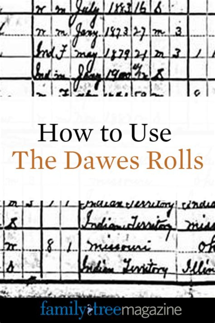 How do I know if my family is on the Dawes Roll?