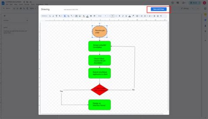 How do I make a flowchart in Google Sheets?