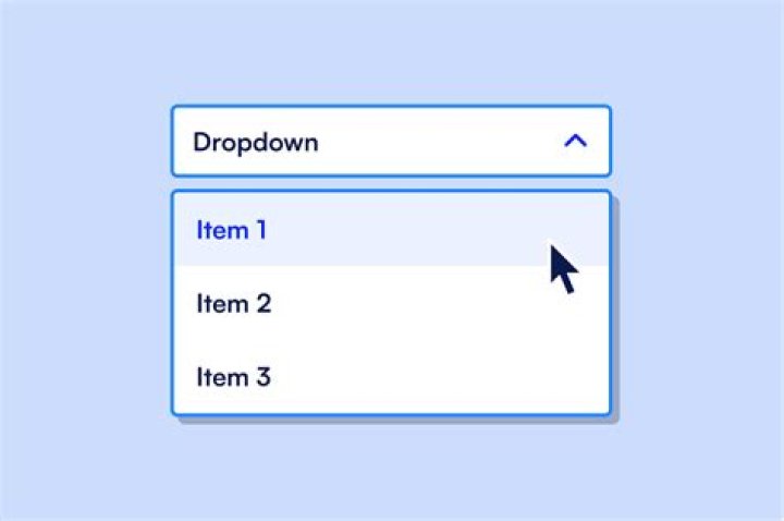 How do I make an image a drop-down menu in HTML?