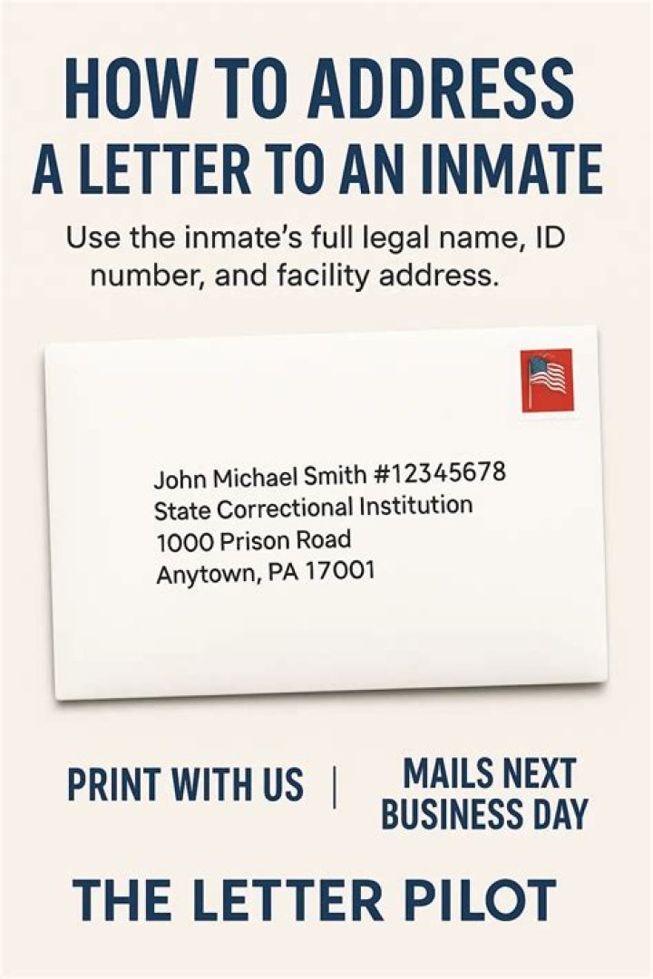 How do I send a letter to an inmate in Arizona?