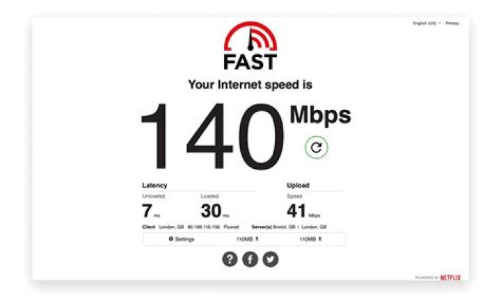 How do I test my broadband speed on my iPad?