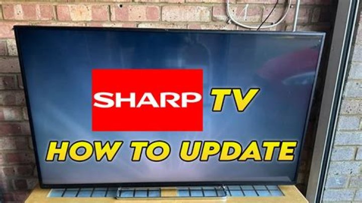 How do I update my Sharp TV firmware?