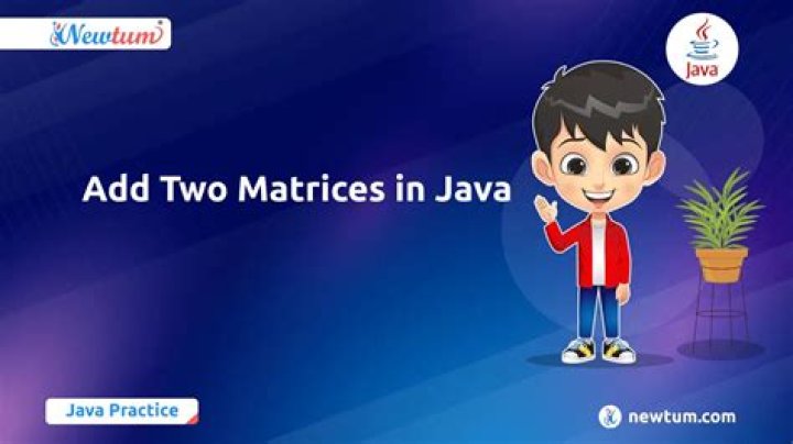 How do you add two matrices in Java?