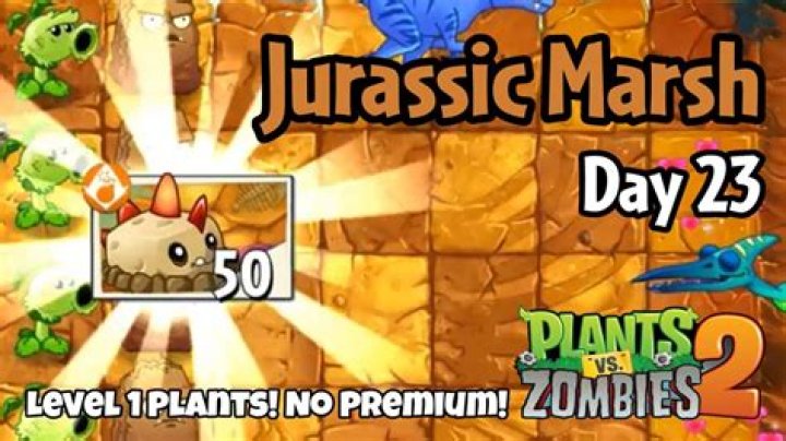 How do you beat Jurassic Marsh Day 25 in PvZ2?