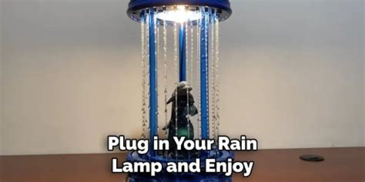 How do you change a bulb in a rain lamp?