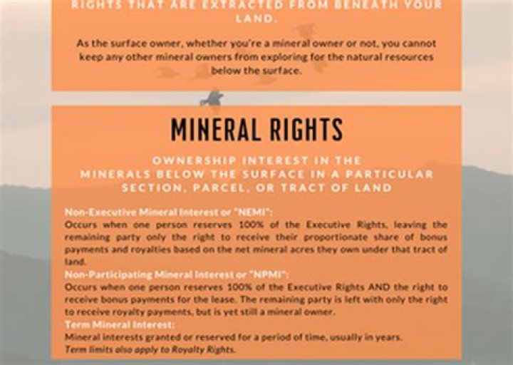 How do you determine the value of mineral rights?