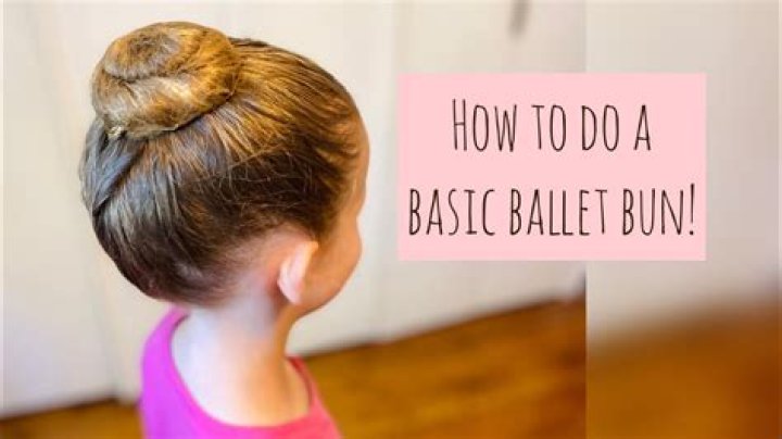 How do you do a ballet bun on a little girl?