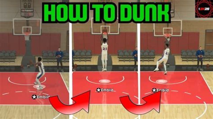 How do you dunk in NBA Hangtime?