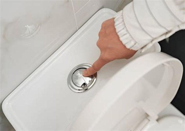 How do you fix a broken toilet flush button?