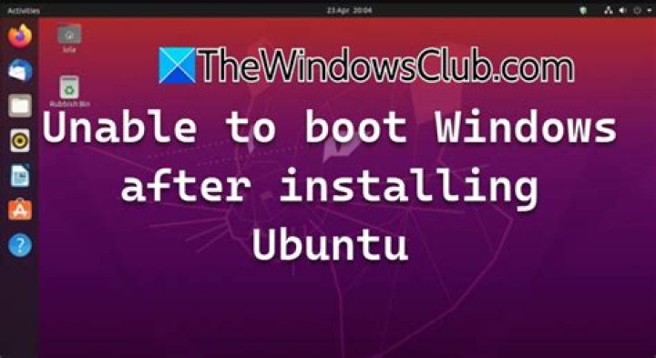 How do you fix Windows boot after installing Ubuntu?