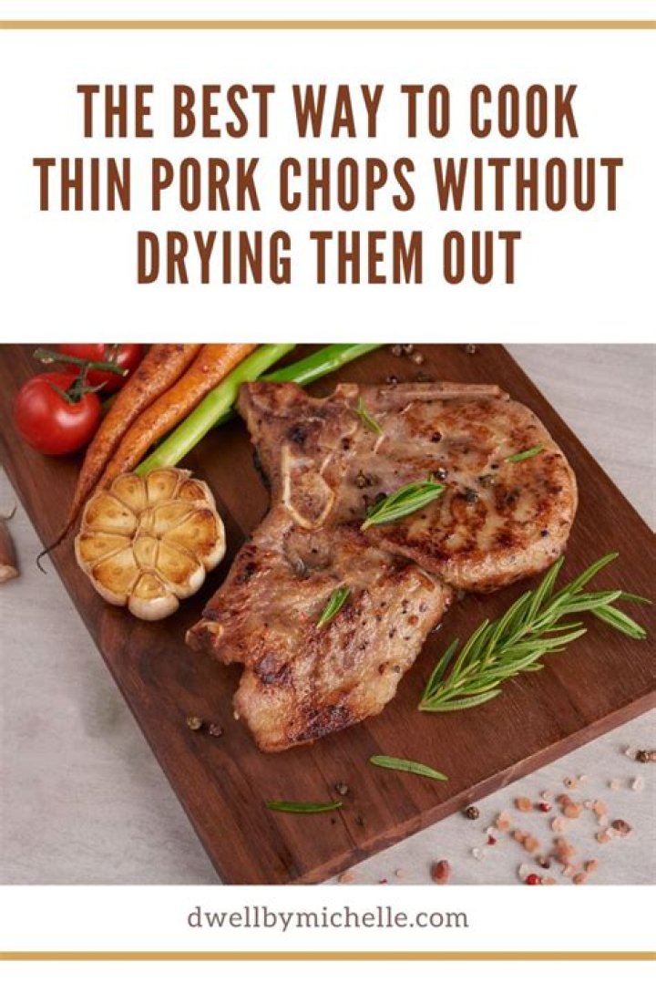 How do you keep pork chops from drying out in the oven?