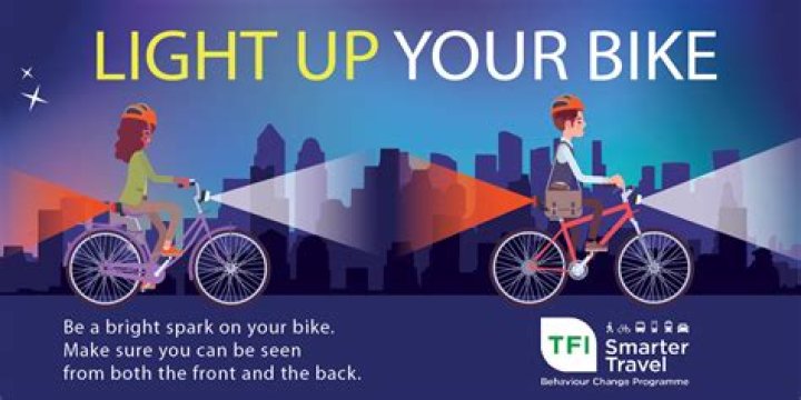 How do you light up your bike at night?