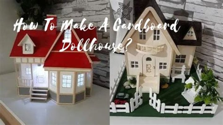 How do you make a big dollhouse out of cardboard?