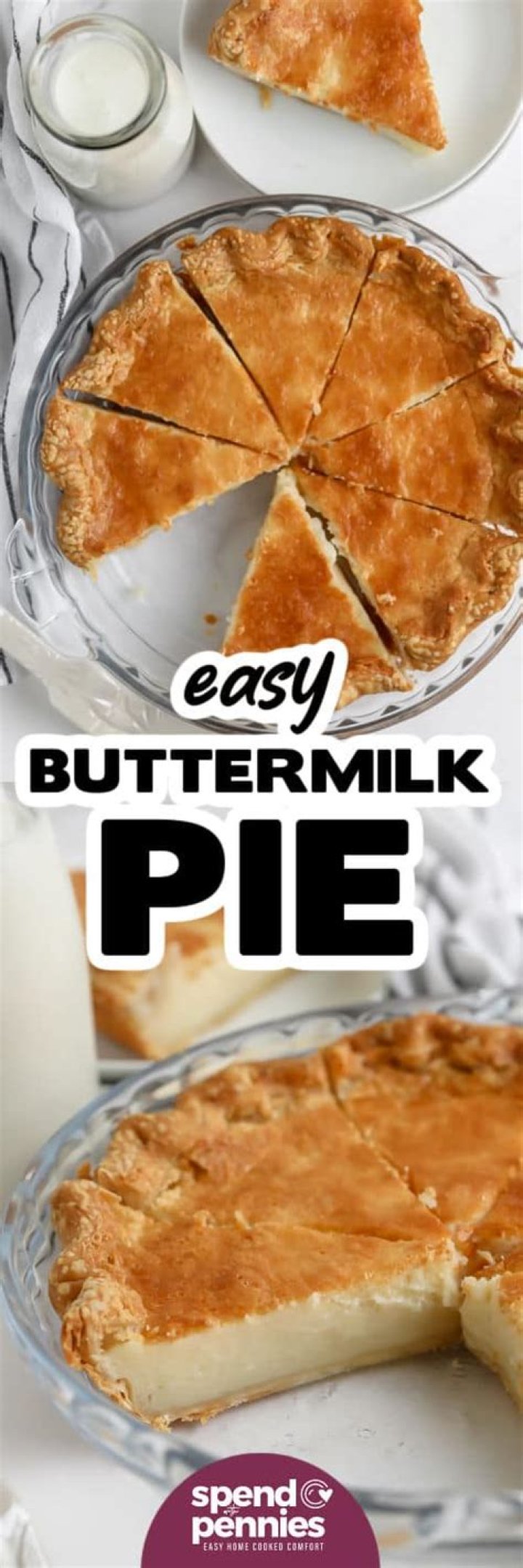 How do you make a simple buttermilk pie?