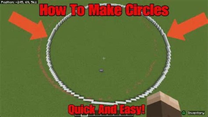 How do you make an even circle in Minecraft?