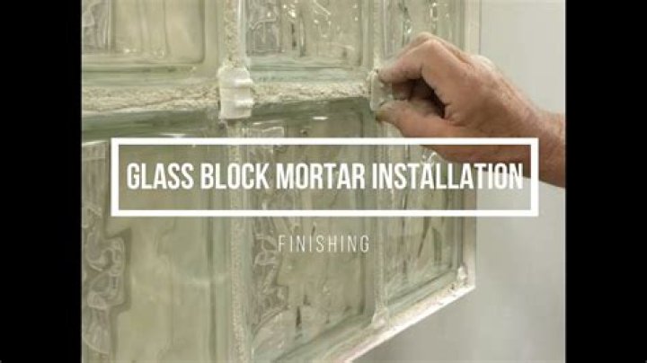 How do you remove glass block mortar?