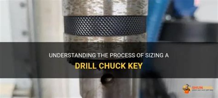 How do you size a drill chuck key?