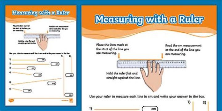 How do you teach a child to measure with a ruler?