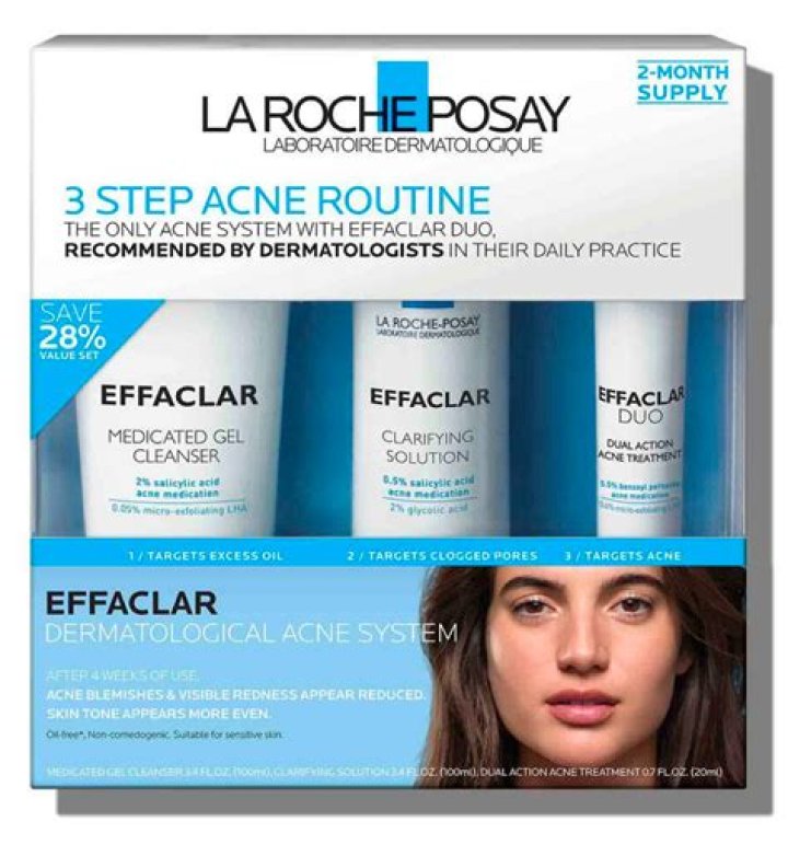 How do you use La Roche-Posay effaclar 3 step routine?