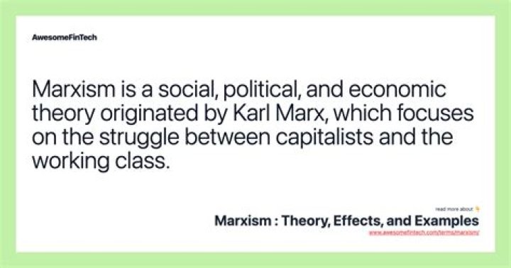 How does Marxism define capitalism?